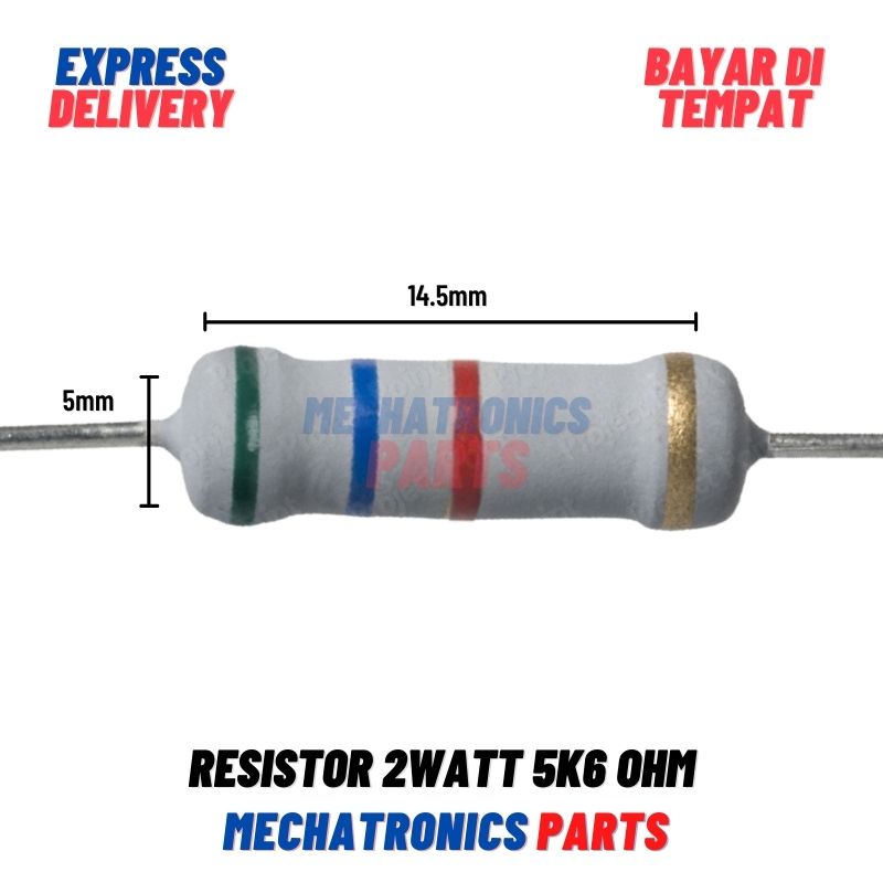 [PAS-9264] RESISTOR 2WATT 5K6OHM