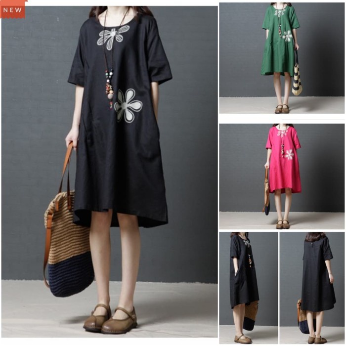 DRESS MIDI KOREA Midi dress korea MIDI DRESS KATUN SUSUN/DRESS midi dress rayon MIDI DRESS WANITA - 