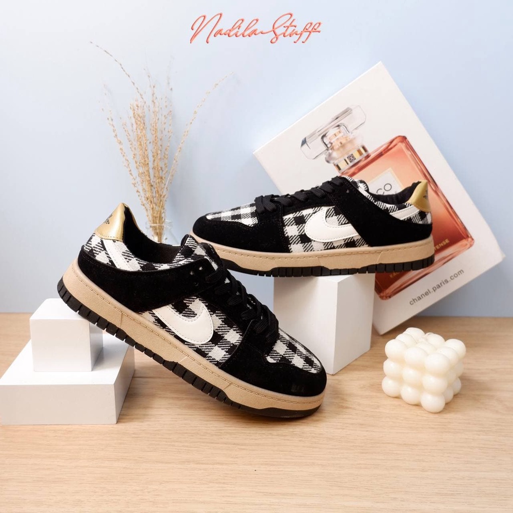 NADILASTUF 'TARTAN SNEAKERS Sneakers Sepatu wanita Premium