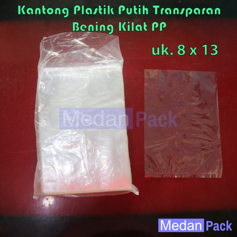 Kantong Plastik Bening PP 8 x 13 cm per kg