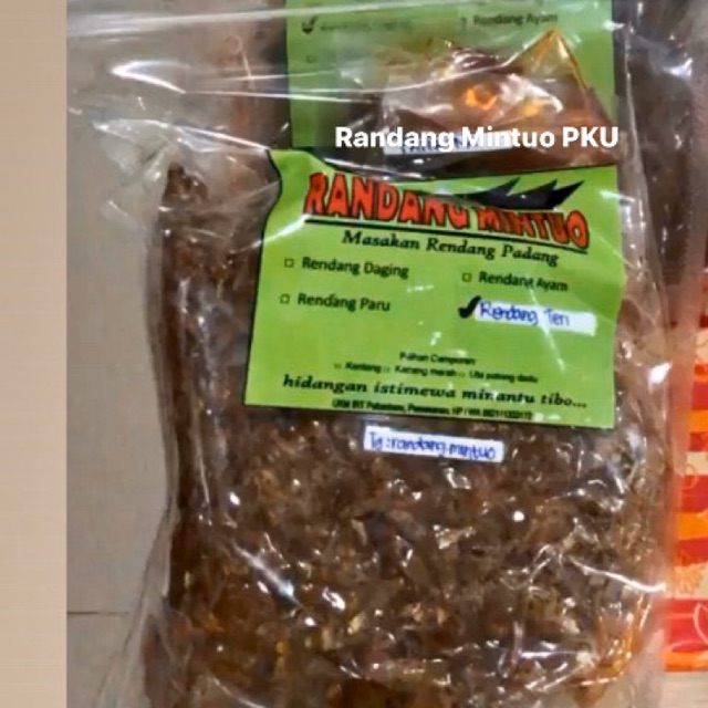 

Rendang Teri 250 gram dari Randang Mintuo PKU