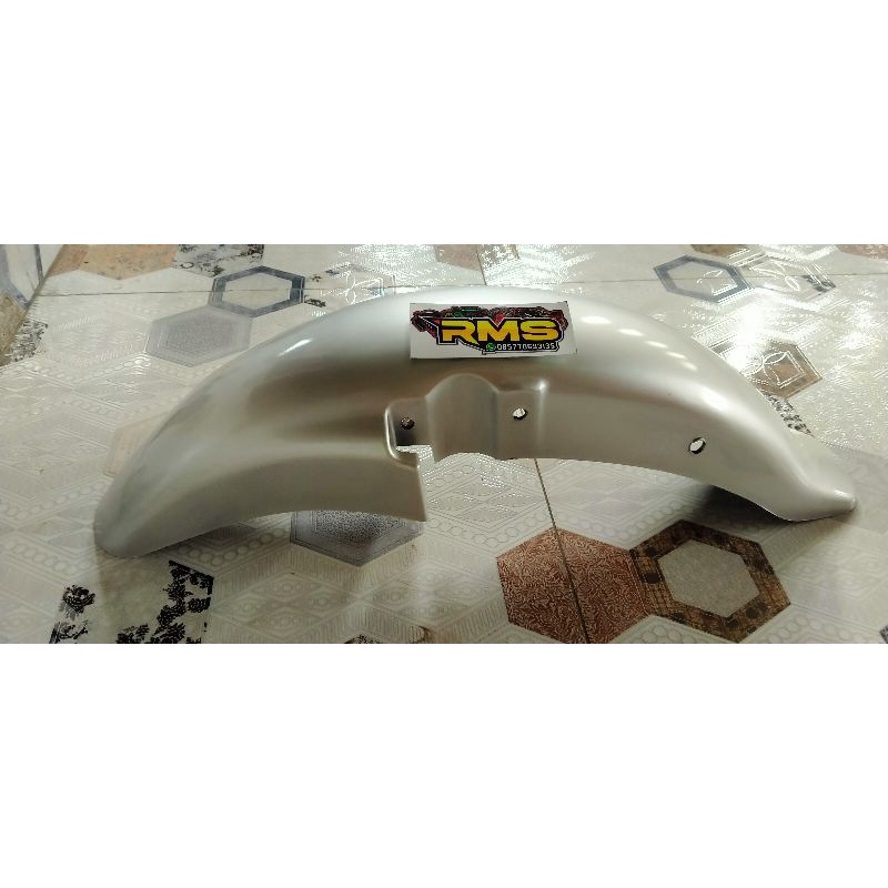 spakbor depan honda megapro lama atau tiger 2000 warna silver abu-abu