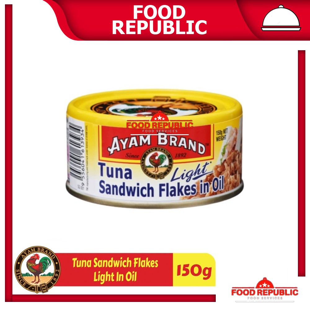 AYAM BRAND 160 GR IKAN TUNA KALENG RASA TOMAT CHUNKS IN OIL CABE CURRY OLIVE OIL MAYONAISE