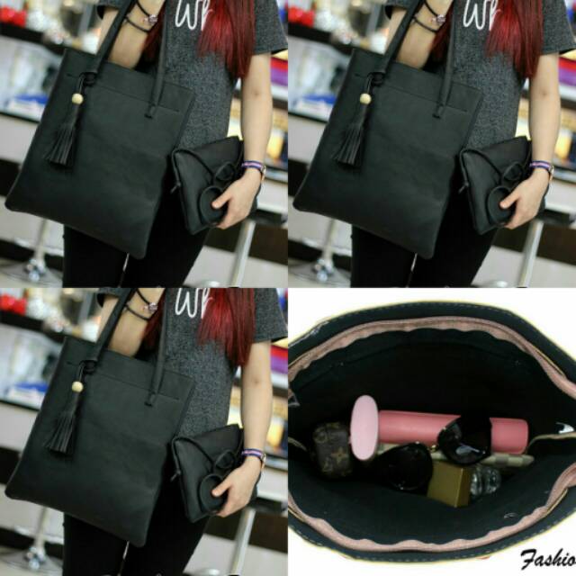 (N) Readyyy 2in1 Fashion Tote