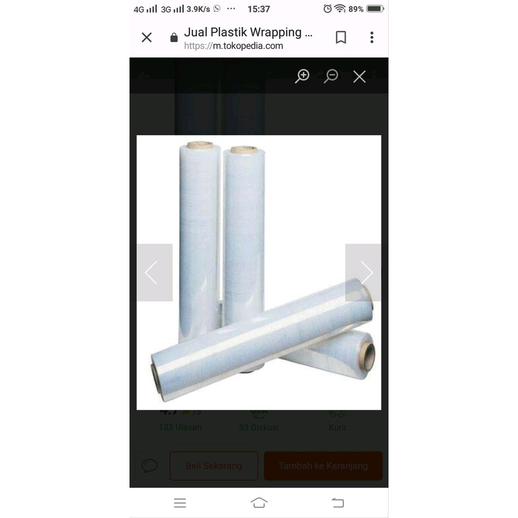 Grosir 6rol Stretch Film 017 50x200 Wrapping Plastic Packaging Kemasan