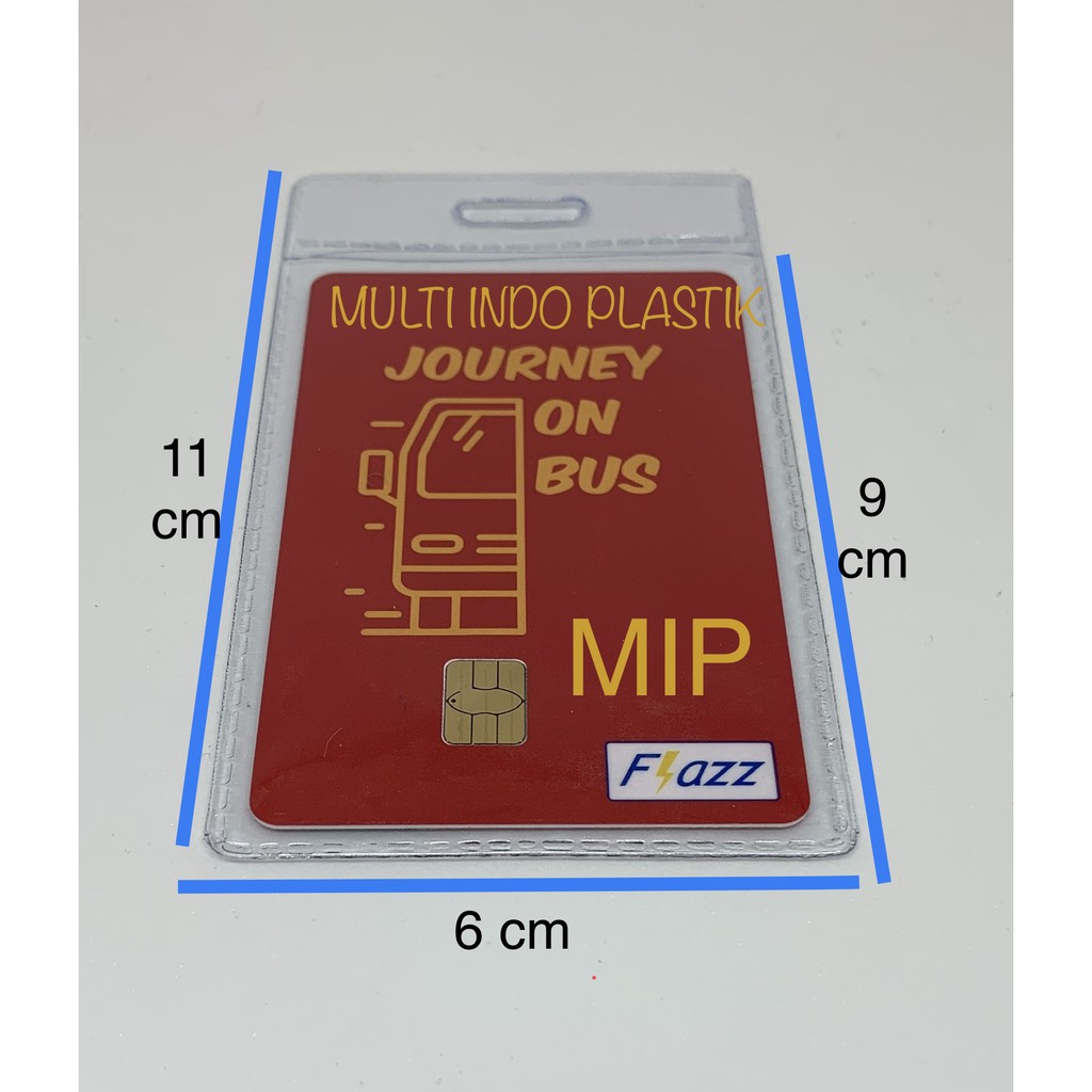 

Plastik Bening ID Card Murah/ Nametag / Cover Kartu Emoney Flazz