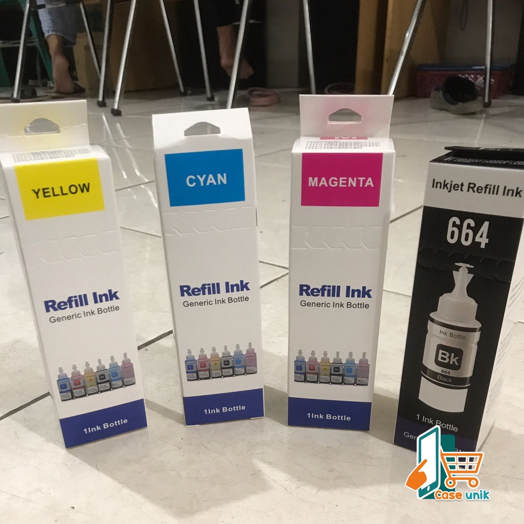 REFILL TINTA INK INKJET ISI ULANG PRINTER EPSON L100 L101 L110 L200 L210 L211 L300 L301 L303 L350 L351 L355 L455 L550 L551 L555 L558 L800 L801 70 ML CS3494