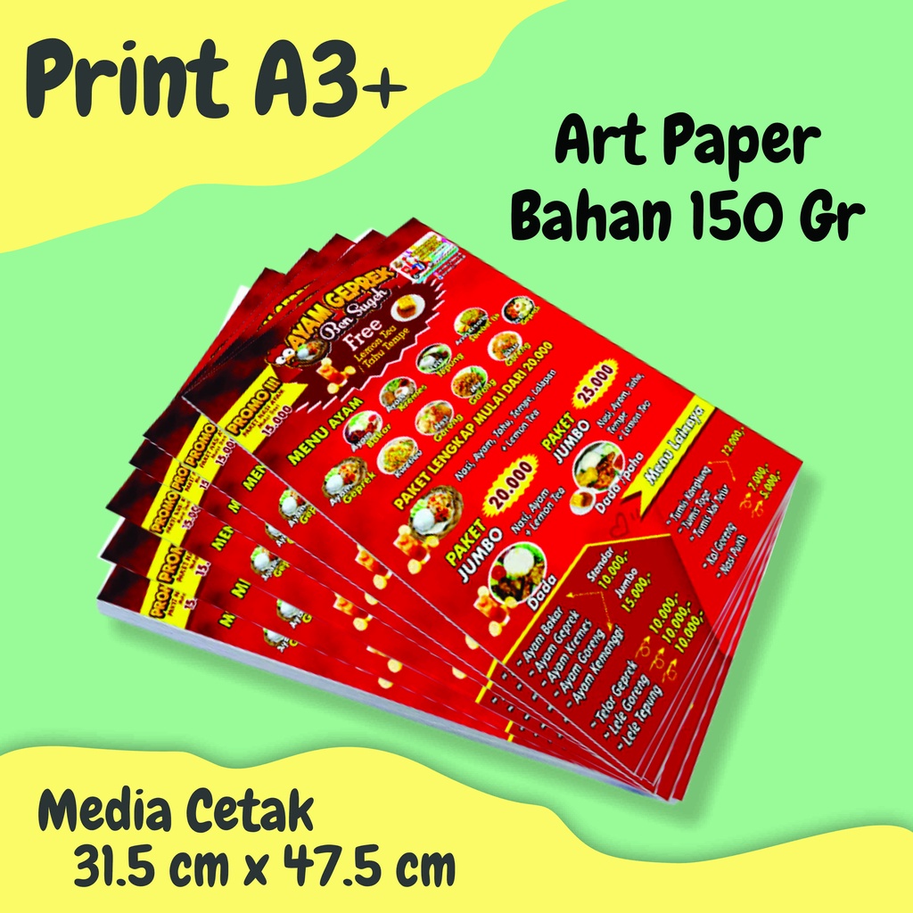 

Print Art Paper 150 gsm A3+ murah - Artpaper150gsm
