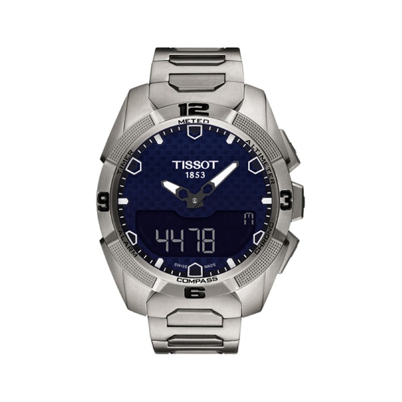 Jam Tangan Pria TISSOT T-Touch Expert Solar Blue Dial Titanium T091.420.44.041.00