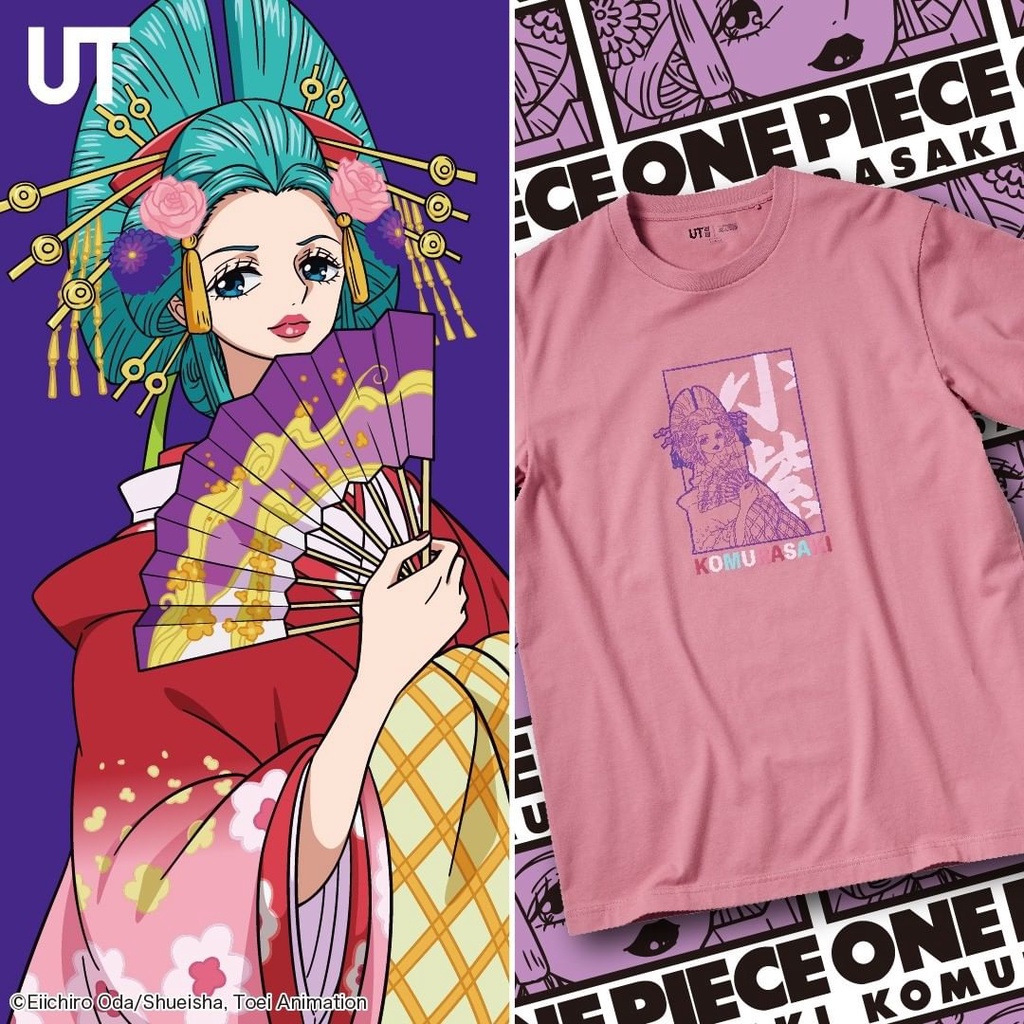 KAOS UT UNIQLO X ONE PIECE - KOMURASAKI TERMURAH