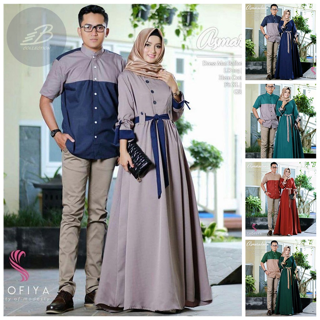 ASMARADANA COUPLE | PARAMITA COUPLE | BAJU PASANGAN BEST SELLER | Gamis Sarimbit Busui Suami Istri K