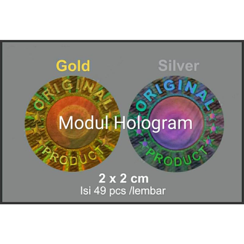

Stiker hologram original produk 6 bintang