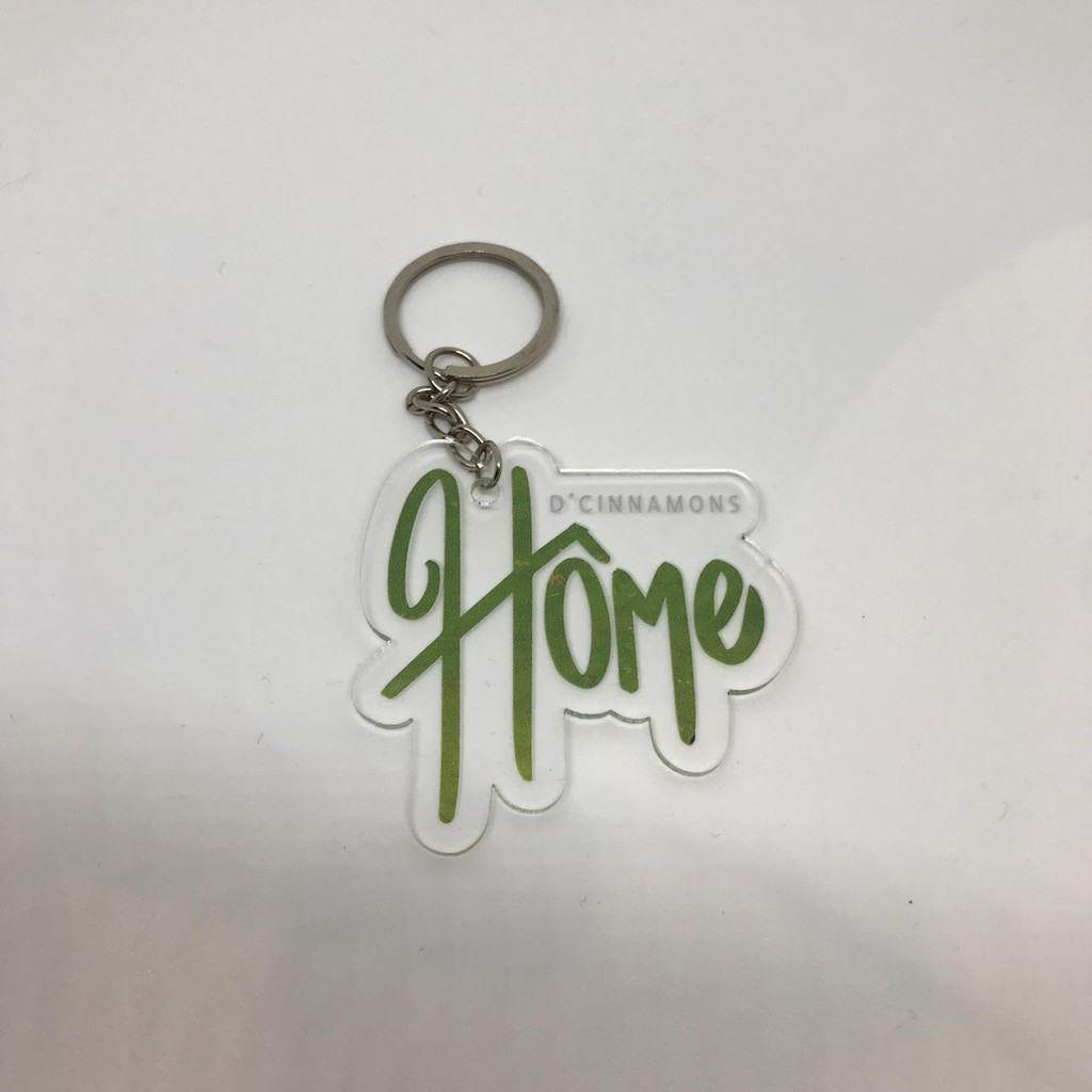 D’Cinnamons Official Keychain Home Logo Green