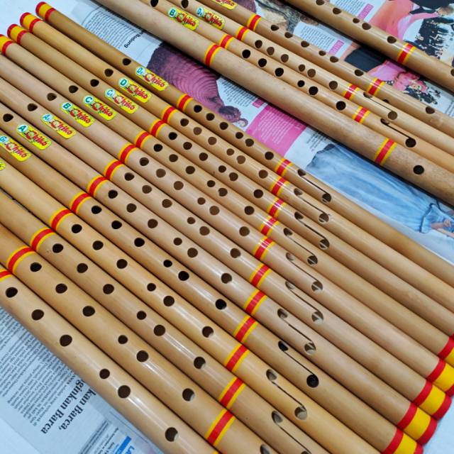 Suling dangdut 1 set isi 12
