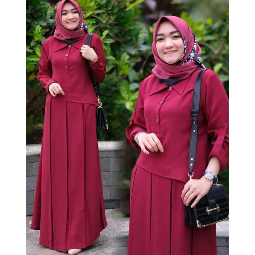 HAWA DRESS | BAJU GAMIS WANITA | GAMIS POLOS | GAMIS BUSUI