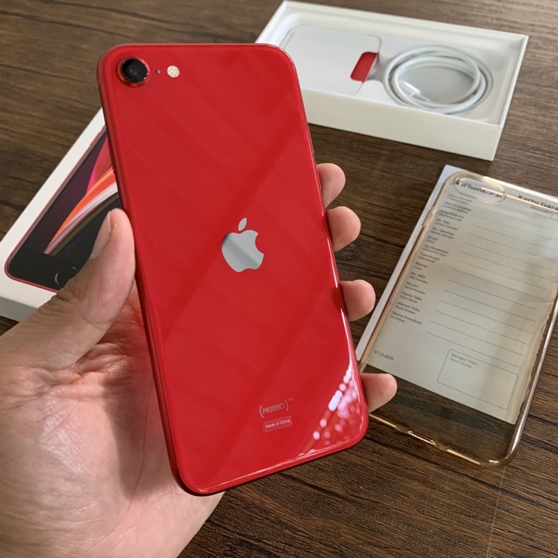 iPhone SE 2020 Red 256Gb Garansi iBox 2nd, MHGY3PA/A, SN FFMDK03JPMFM