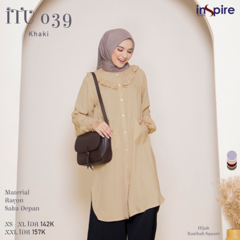 BISA COD - Atasan Wanita Tunik Inspire ITU 039 / Inspire Tunik ITU 39 / Fashion Muslim