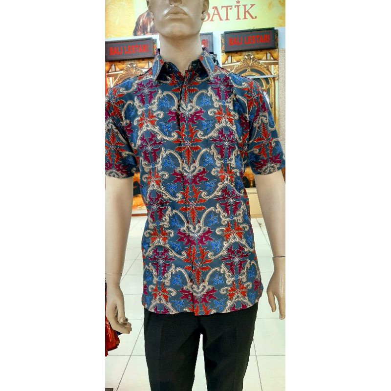 Bali Lestari |Batik Pria Lengan Pendek