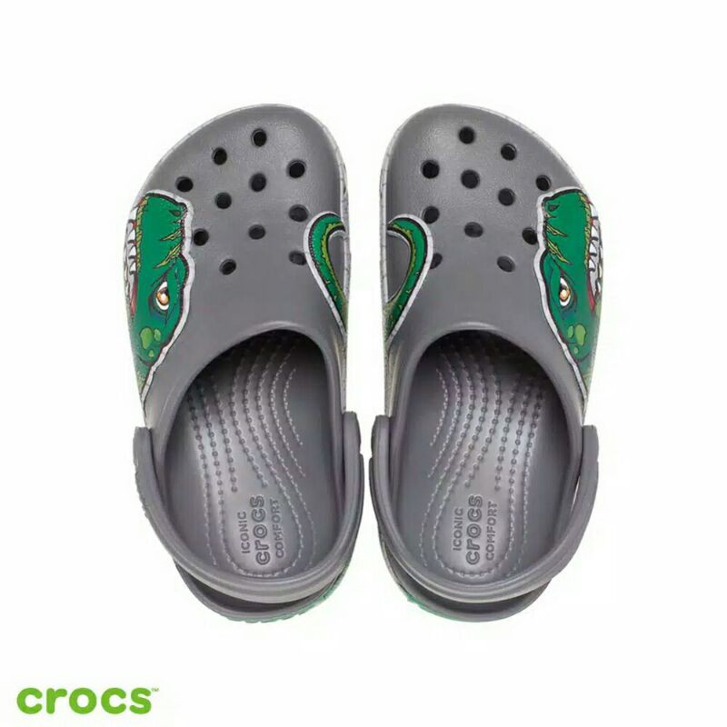 CROCS FUN LAB DINO DINOSAURUS CLOG KIDS and JUNIOR (NON LED)