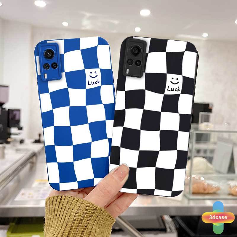 Soft Case Samsung A51 A32 A52 A12 A03S A10S A50 A20S J7 Prime A02S A20 A72 A50S A10 A30S A52S A30 M12 M10 M01S A54 A15 A16 A9 A5 Y12 Y20 A12 Angel Eyes Case Chessboard Phone Case