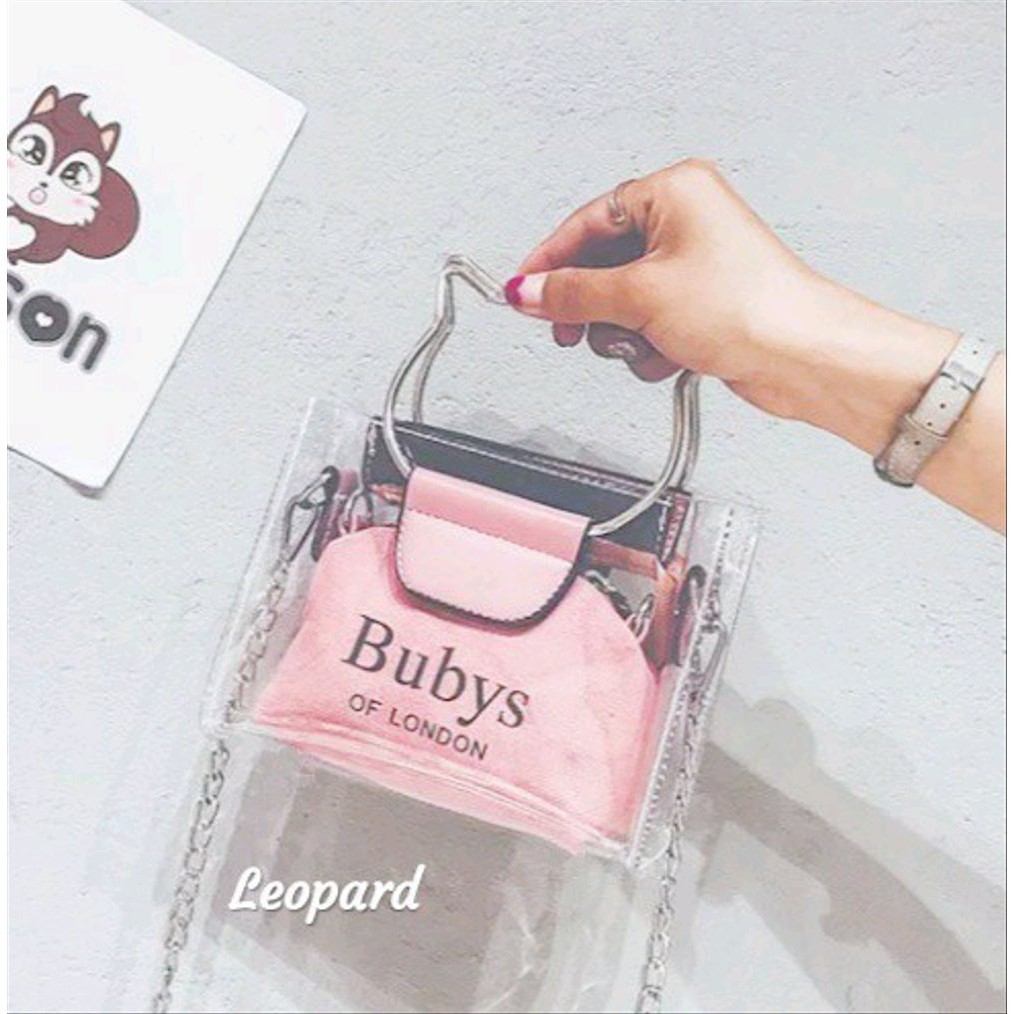 TERLARIS TAS BUBYS - Tas Selempang Wanita Slingbag Bubys of london WARNA PINK