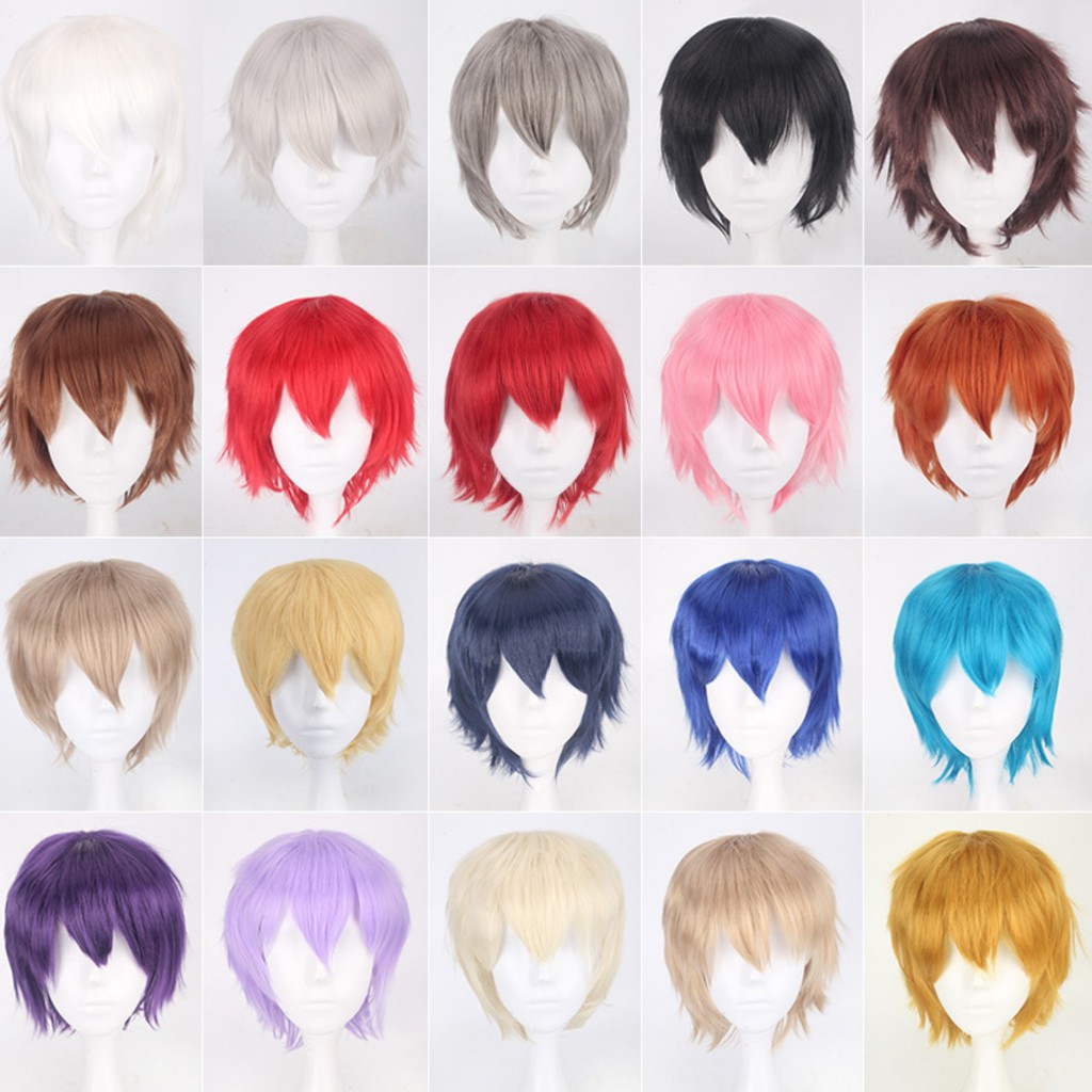 K049 wig base cowok jabrik pendek cosplay rambut palsu 30 K049 wig base cowok jabrik pendek cosplay rambut palsu 30