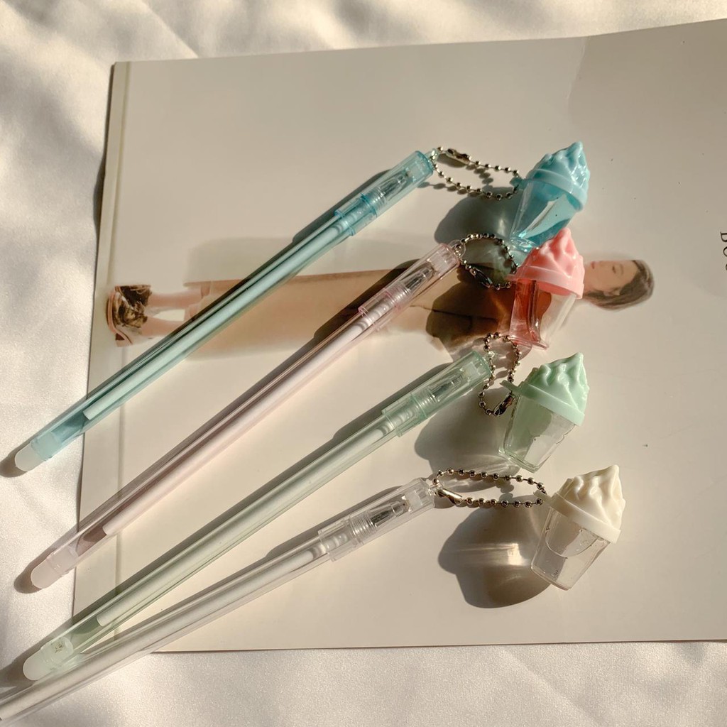 PULPEN GANTUNGAN ICE CREAM BESAR ISI SLIME LUCU IMUT ES KRIM KADO UNIK SOUVERNIR COD READY GROSIR-2