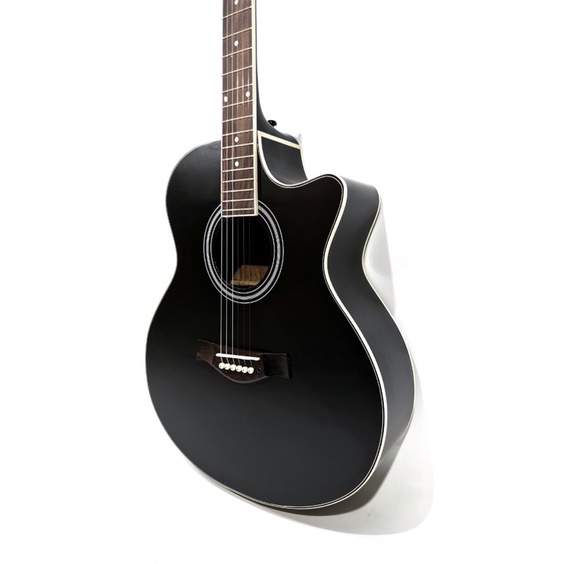 Gitar Akustik Cort Tipe AD 810 Bahan Spruce Senar String Trusrod Warna Hitam Jumbo Murah Jakarta