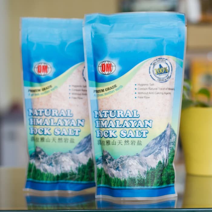 

OM Natural Himalayan Salt 500gr Garam Himalaya Pink