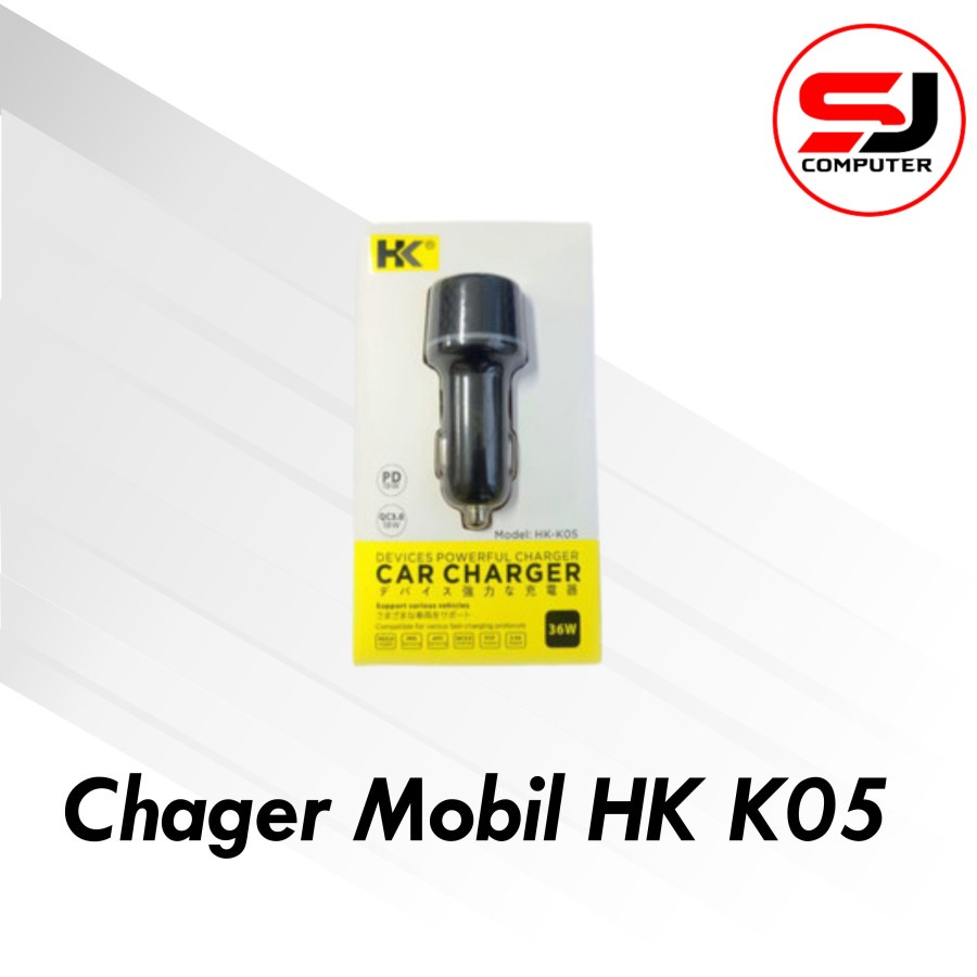 CAR CHARGER BATOK 2USB HK-K05 Original Charger Mobil