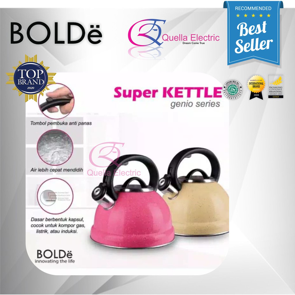 Jual Bolde Super Kattle Genio Teko Siul Liter Teko Siul Stainless