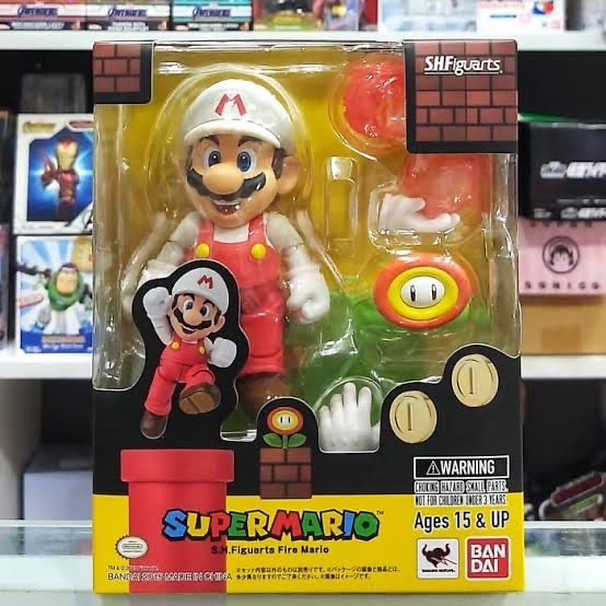 Figurine Bandai S.H.Figuarts Mario Fire - Super Mario - Bandai - Neuve