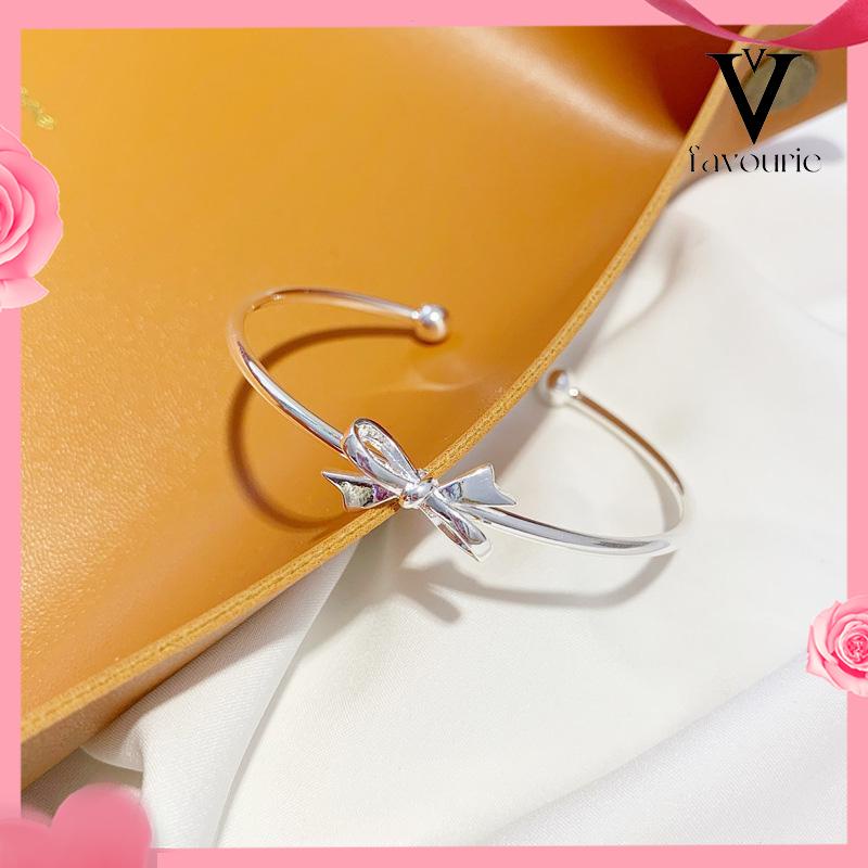 [COD]Gelang high-end sense light luxury niche design sense bow bell jewelry women-FA