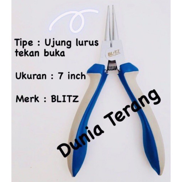 Tang Ring Per BLITZ Gg Karet Circlip Pliers Snapring Lurus Bengkok Buka Tutup - Snap Ring Veer