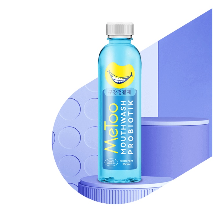 MeToo Mouthwash Fresh Mint / Obat Kumur Probiotik / Nafas segar / Pemutih gigi