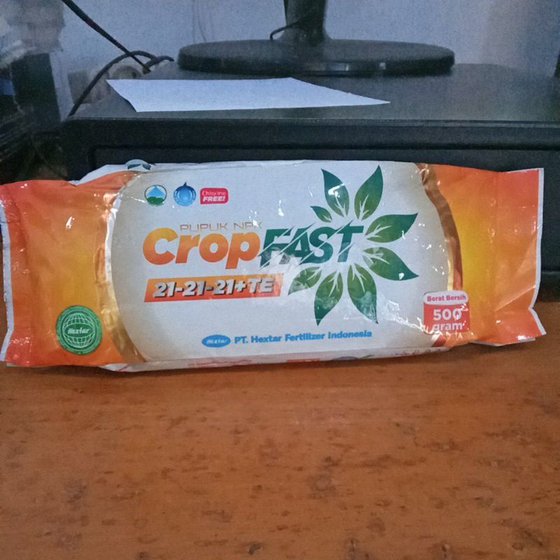pupuk NPK CROPFAST 21-21-21+TE 500gram perangsang bunga