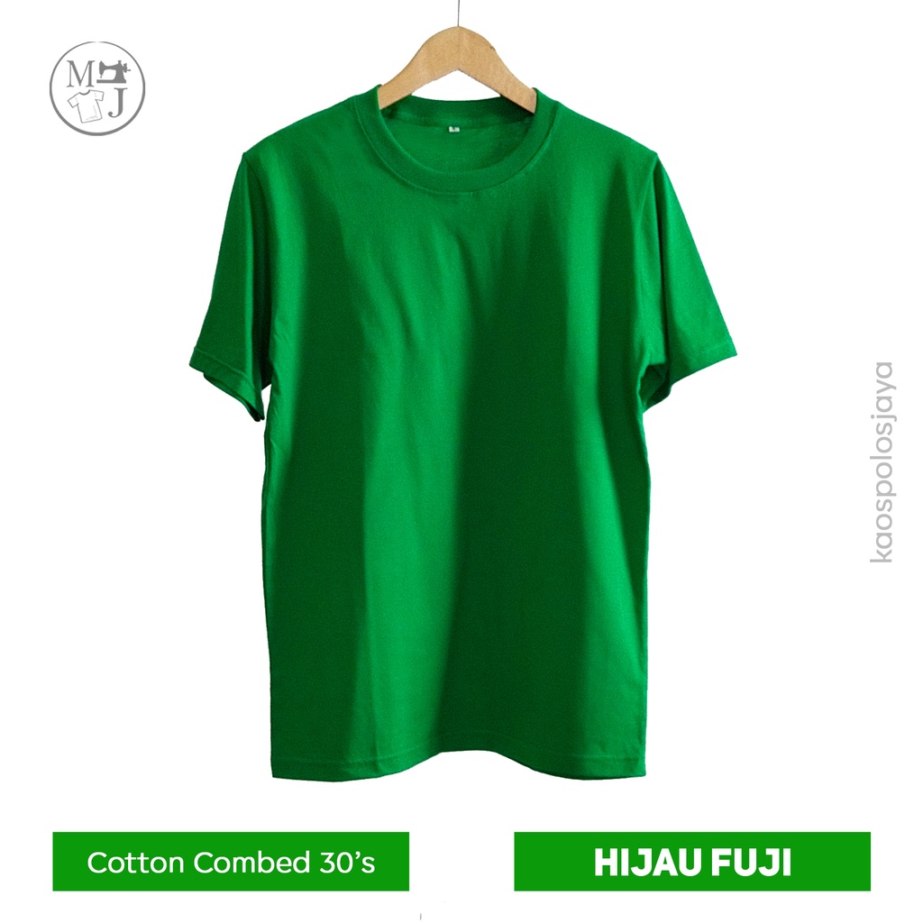 Kaos polos hijau fuji /Kaos Polos 100% cotton combed 30s /  Kaos polos murah / Kaos polos premium