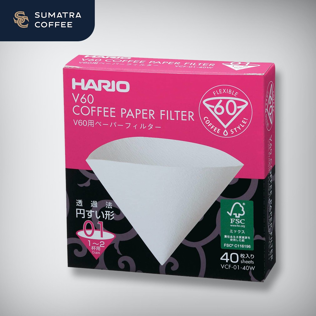 

HARIO V60 Paper Filter 01 VCF-01-40W