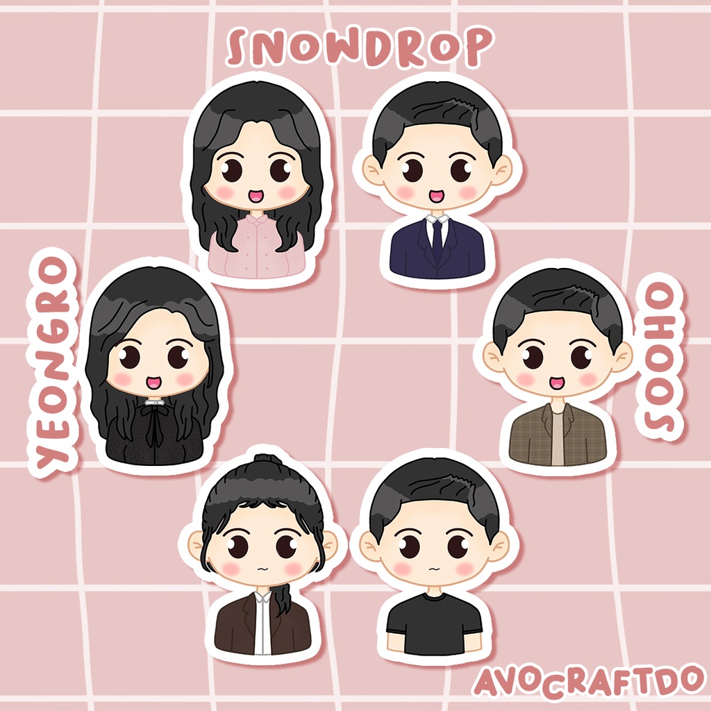 [ AVOCRAFTDO ] Sticker Kdrama Snowdrop Die Cut