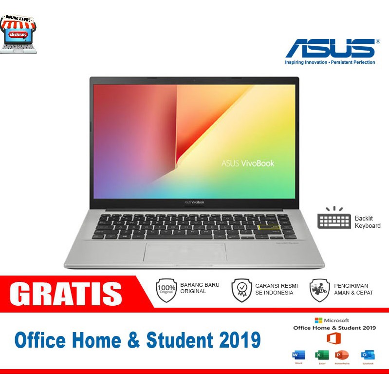 ASUS VIVOBOOK M413DA-VIPS552 AMD RYZEN 5-3500U 8GB 512GB SSD FHD IPS WIN10 OHS