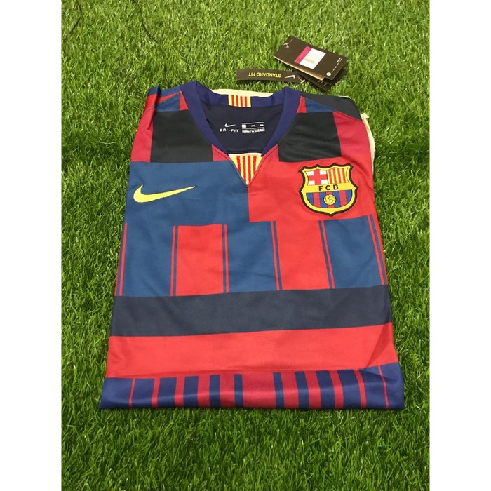 PAKAIAN OLAHRAGA BAJU BOLA BIG SIZE JUMBO 2XL XXL  JERSEY BARCELONA MASH UP 2019/2020 GRADE ORI