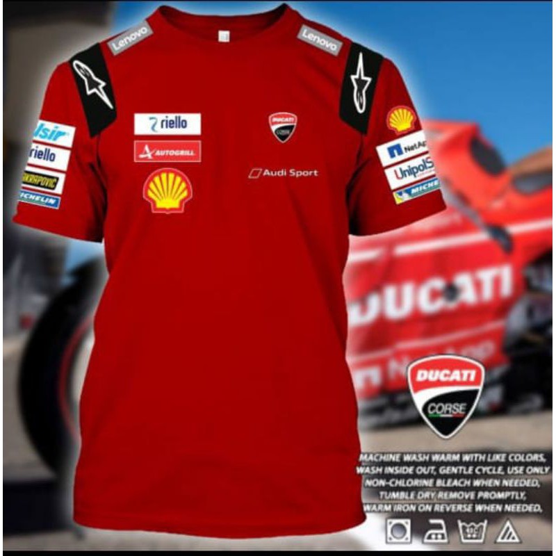 Tshirt kaos Moto GP Ducati Alphin star Racing Team