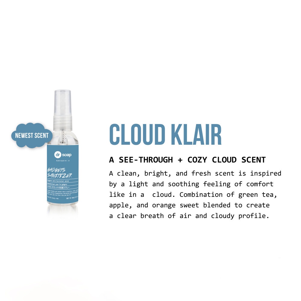 DR SOAP Gadget Sanitizer Cloud Klair 60ml