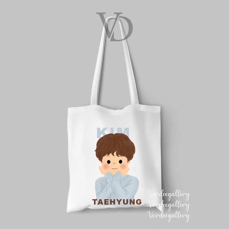 tote bag kanvas chibi kpop / tas army bangtan