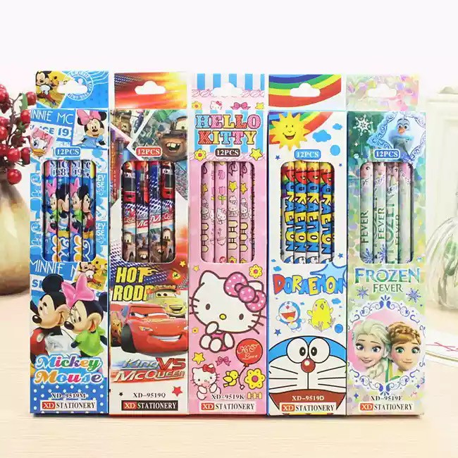 

Pensil / Pencil Set Edisi Kartun Lucu isi 12 Pcs