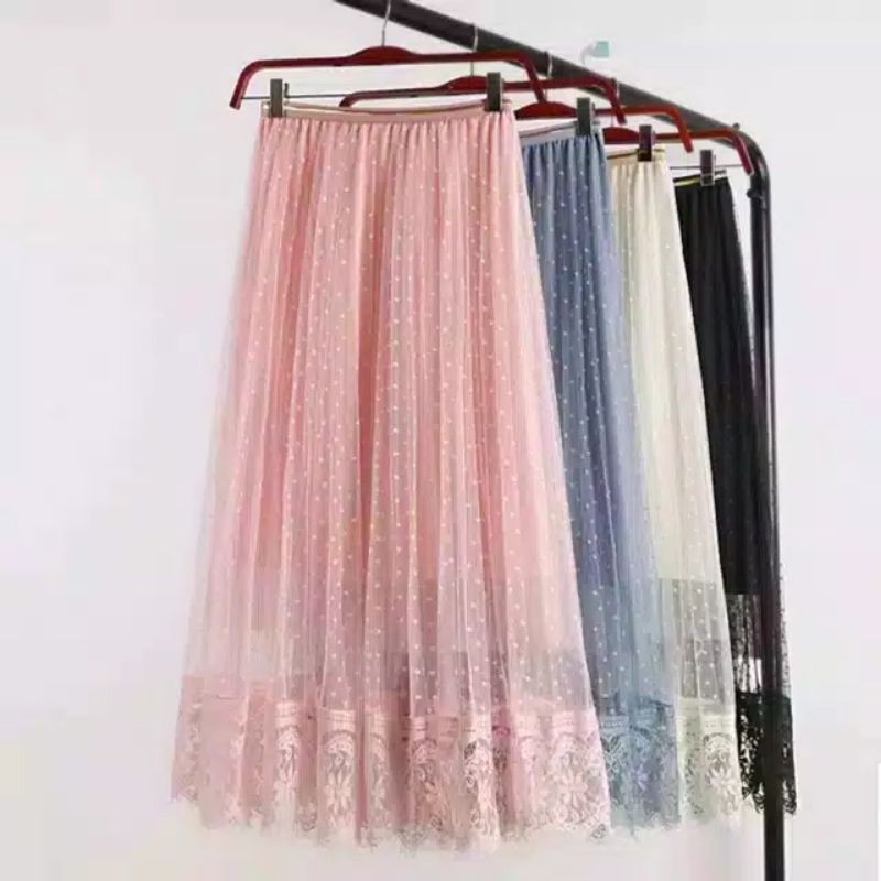 ROK TUTU IMPORT POLKA RENDA