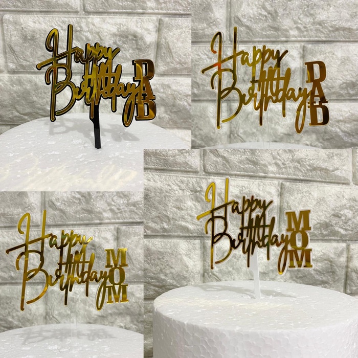 CAKE TOPPER ULANG TAHUN AYAH DAN IBU TUSUKAN KUE ULANG TAHUN UNTUK AYAH DAN IBU