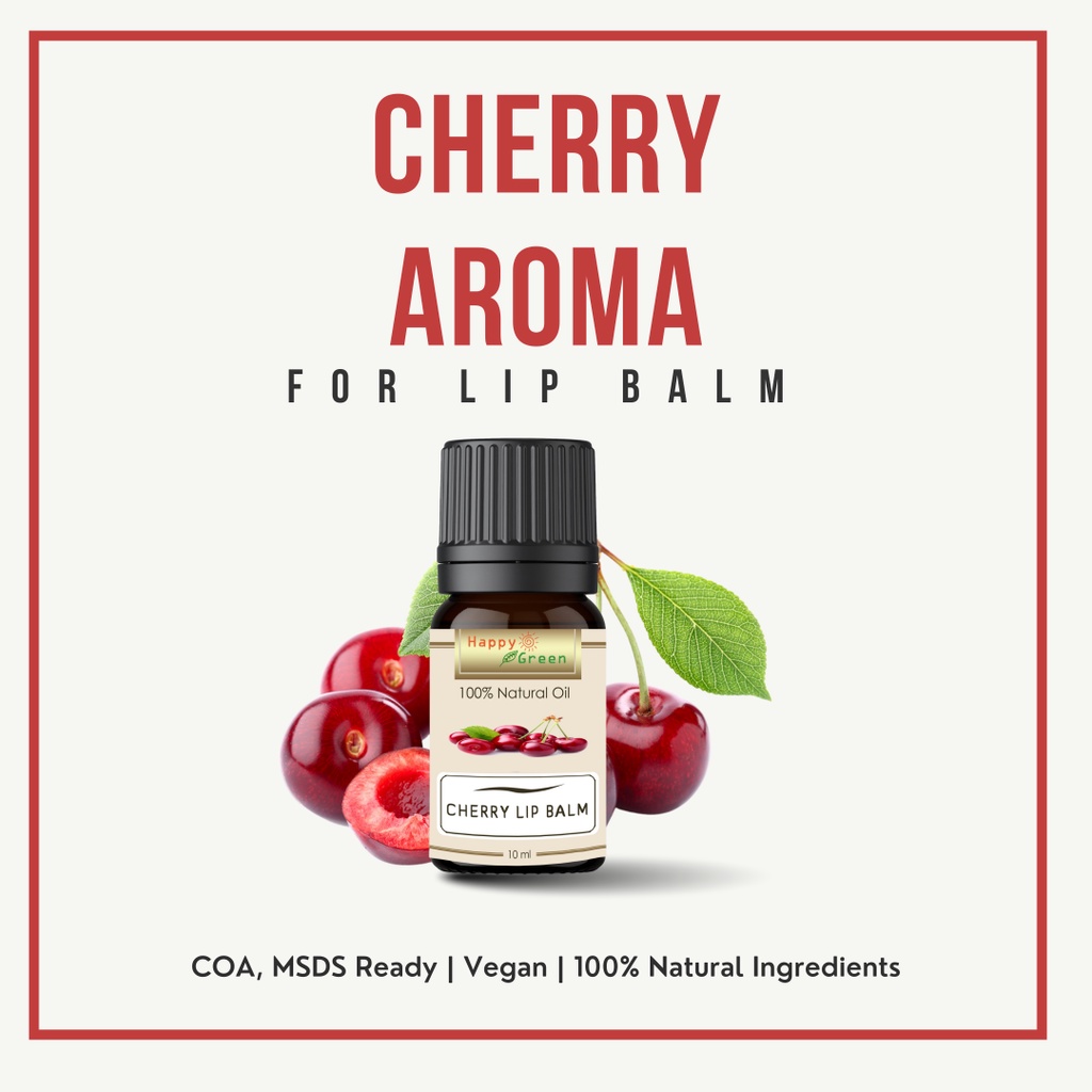 Happy Green Cherry Aroma For Lip Balm - Aroma Buah Ceri Untuk Lip Balm / Lip Tint/ Lip Stick