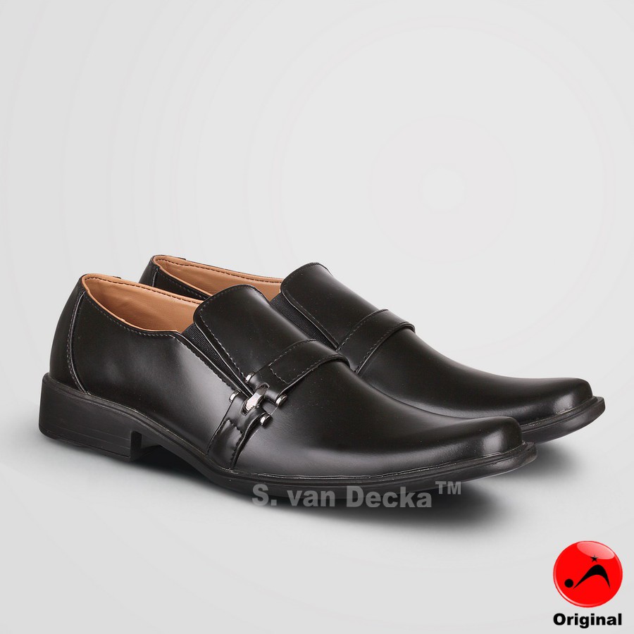 S. van Decka TK010 Sepatu Formal Pria - Hitam