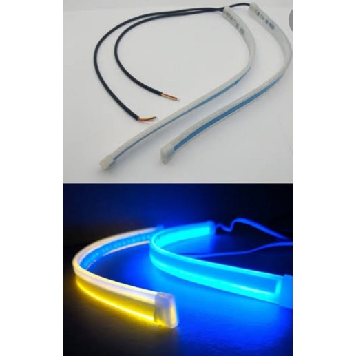 lampu alis runing blue, purple, blue ice,red, White